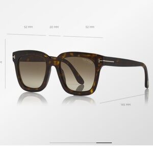 TOM FORD Sari 52mm Square
Polarized Sunglasses